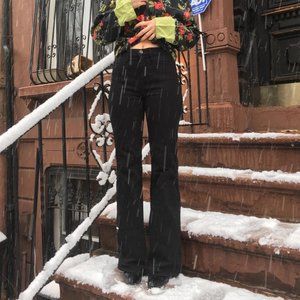 Madewell Flea Market Flare Black Jeans, Size 28